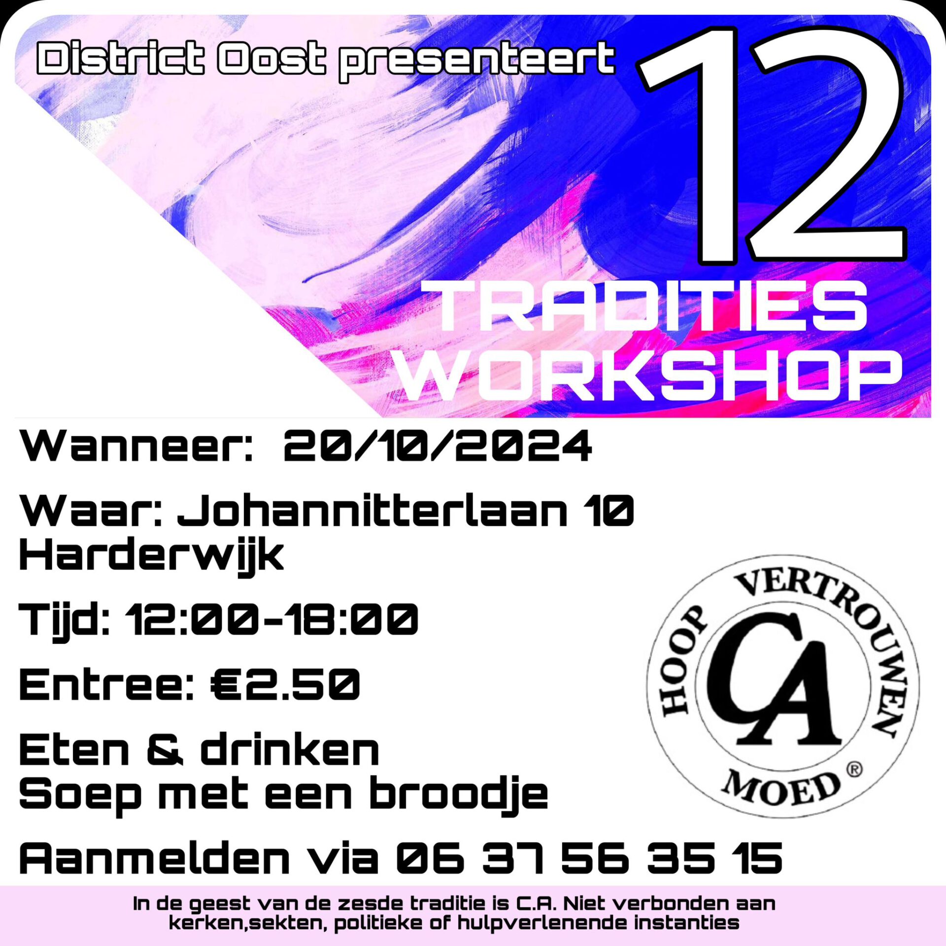 CA 12 Traditie Workshop